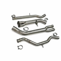 Système d'échappement intermédiaire pour M3 M4 F80 F82 S55 3.0T, tube unique 89 mm, acier inoxydable 304, épaisseur 1,5 mm, accessoires, garantie 2 ans