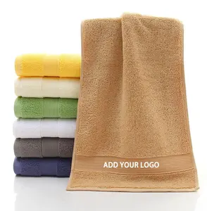 OEM Barber Shop Salon Towel Custom Embroidery Logo Light Brown Multi-color Hair Styling Salon Towels Cotton and Microfiber Towel