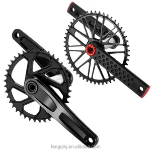 Peças da bicicleta CNC usinagem mountain road bike personalidade preto e vermelho Peças da bicicleta para bicicleta pedaleira com mountainbike peças