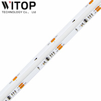 SPI WS2811 RGB pleine couleur 12mm cuivre COB LED bande haute densité 720Leds/m DC24V 10 W/M Flexible USB