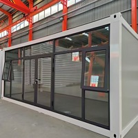 Maison conteneur en panneaux sandwich sur mesure, épaisseur de paroi réglable, avec chambre et cuisine, pour hôtel ou appartement