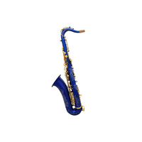Ieman Tenor Saxophone Brass Matted Blue Lacquered Gold Key with High-grade Bags
