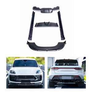 Kit de carrocería para modificación de coche 2022-2024: parachoques delantero, labio delantero de fibra de carbono, faldones laterales, guardabarros, labio trasero para Macan 95B - Product Image 1