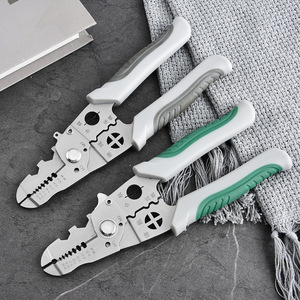 Multi Function <b>Wire</b> <b>Stripper</b> Pliers 16 Awg Steel Soft Grip Handle For <b>Electrical</b> Wiring Cutting Stripping - Product Image 2