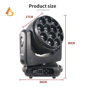 Projecteurs mobiles Bee Eye 12x40W RGBW 4-en-1 à LED, très demandés - Product Image 4
