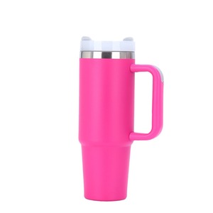 304 Stainless Steel 40oz Tumbler With Handle And Straw For Travel Outdoor Use - Product Image 4