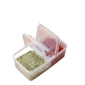 Spice Storage Box Layer Type Stackable With Lids For Kitchen Solid Seasonings M Size - Product Image 5