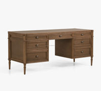 Bureau de direction moderne en bois de chêne massif de haute qualité avec tiroir, bureau d'écriture/ordinateur durable pour chambre ou hôtel