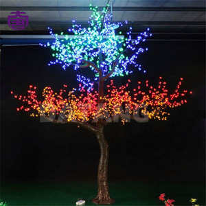 Arbre lumineux LED en PVC pour extérieur, motif fleurs de cerisier, pour jardin, complexe hôtelier, place publique, éclairage paysager décoratif à vendre - Product Image 6