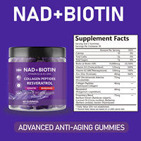 Complément alimentaire Nad Gummies, resvératrol, berbérine, biotine, vitamines, complément alimentaire Nad Gummies
