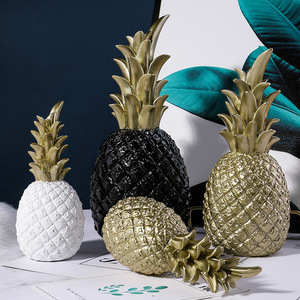 Stile scandinavo in resina di ananas artigianato arredi morbidi per la decorazione della casa per il soggiorno Desktop o ingresso - Product Image 2