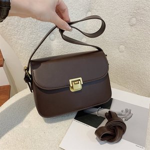 Moda simplicidad Color sólido bolso de mujer diseño de nicho cadena solo hombro bandolera - Product Image 6