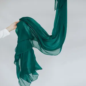 FRC soft silk chiffon hijab lightweight plain Chiffon scarf women Hijab georgette chiffon shawl hijab scarf