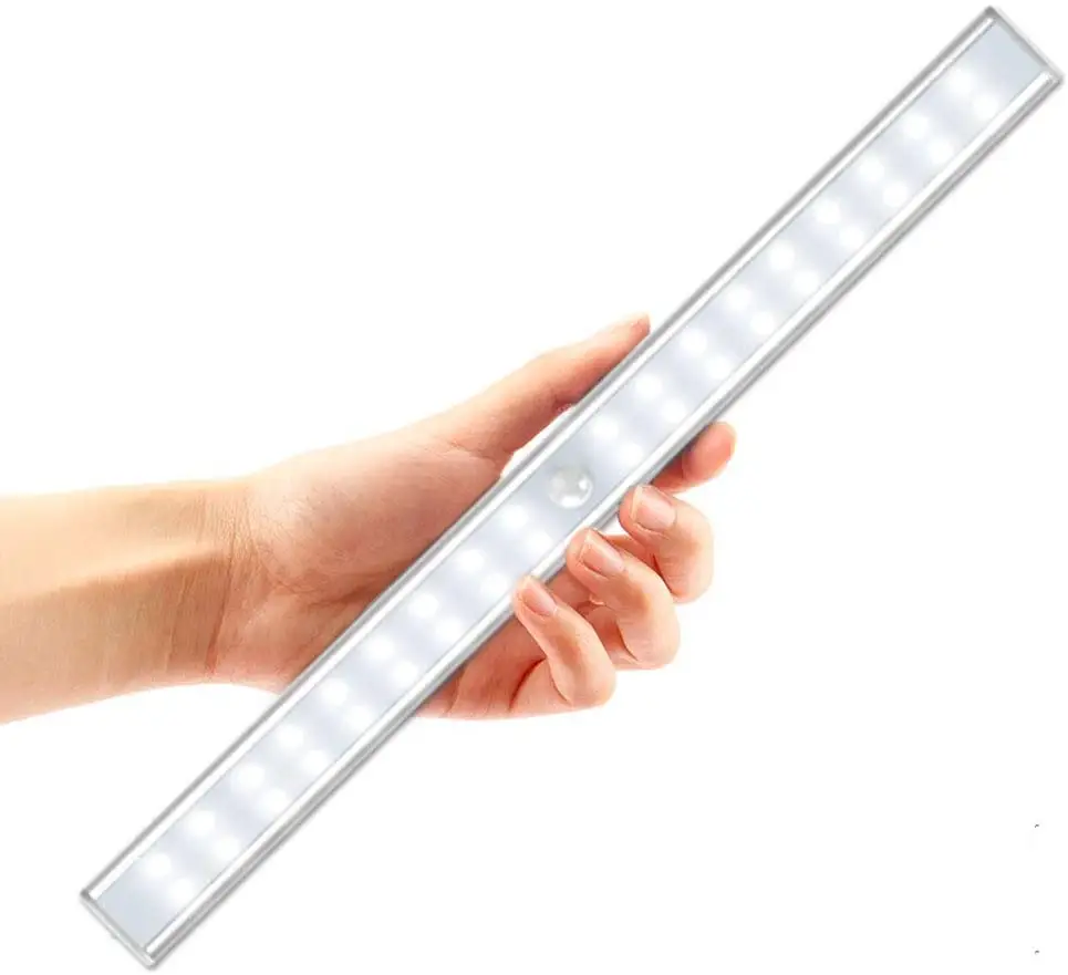 Pil kumandalı ışıklar mutfak altında kabine aydınlatma USB şarj edilebilir mıknatıs LED işıkları