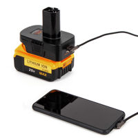 Adaptateur de batterie Urun Chargeur USB DM18GL Convertisseur pour Dewalt pour Milwaukee 18v Batterie Li-ion Fonctionne pour Craftsman 19.2V Outil