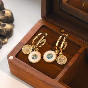 S925 Aguja <span class=keywords><strong>de</strong></span> plata Lujo Retro Francés Delicado Zircon Pendientes <span class=keywords><strong>de</strong></span> gota Joyería <span class=keywords><strong>de</strong></span> acero inoxidable con efecto <span class=keywords><strong>de</strong></span> <span class=keywords><strong>explosión</strong></span> <span class=keywords><strong>de</strong></span> sonido <span class=keywords><strong>de</strong></span> vibración - Product Image 4