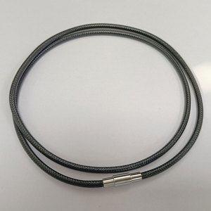 DIY Korean Style Waxed <b>Rope</b> Brass Screw Buckle <b>Bracelet</b> Cord Stainless Steel Double Sided Polishing Custom Made Jewelry - Product Image 2