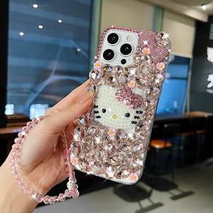 Étui de téléphone de luxe avec strass et chaîne en cristal, coque incrustée de diamants pour <span class=keywords><strong>Samsung</strong></span> S25 S24 S23 S22 S21 Ultra plus - Product Image 5