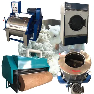 Máquina y equipo de procesamiento de lana de automatización Máquina de cardado de limpieza de lana de oveja industrial