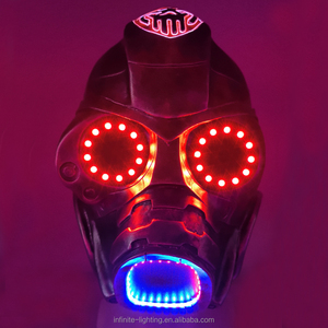 Último Modelo de Máscara LED, Máscara de Fantasma de <span class=keywords><strong>Resident</strong></span> <span class=keywords><strong>Evil</strong></span> 3 para Halloween, Disfraz de Personaje de Terror, Máscara Facial Protectora Antivirus de Resina - Product Image 4
