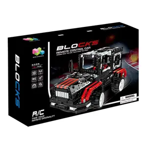 4 modi remote control building block auto technic blocco 503pcs qi zhi le 6508