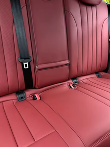 Funda de Asiento Deportiva Personalizada de Cuero PU Rojo <span class=keywords><strong>Vino</strong></span> de Lujo, Impermeable, con Fibra de Carbono, para Audi Q5 2010-2024, Tamaño Escaneado en 3D - Product Image 4