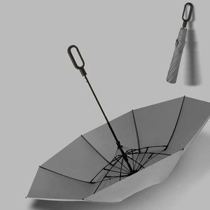 Nouveau double pli anneau boucle <span class=keywords><strong>parapluie</strong></span> hommes pliage automatique grand renforcé résistant à la <span class=keywords><strong>tempête</strong></span> femmes logo publicité <span class=keywords><strong>parapluie</strong></span> - Product Image 4