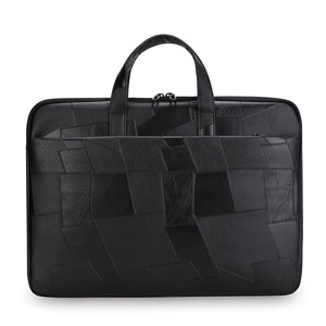 Sacoche pour ordinateur portable en polyester imperméable de couleur unie, grande capacité, légère, avec deux poignées, idéale pour le bureau et les trajets quotidiens - Product Image 4