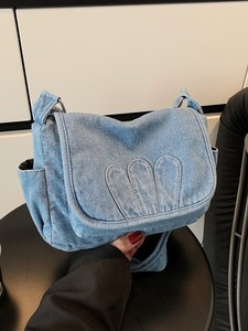 2026 New Women <b>Bag</b> Casual Stylish Versatile Single Shoulder <b>Bag</b> <b>College</b> Student Tote Large Capacity Canvas <b>Bag</b> - Product Image 6