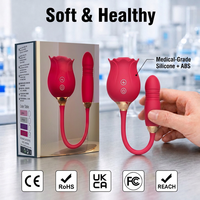 Vibrateur à succion Rose, stimulateur clitoridien, étanche, rechargeable par USB, jouets sexuels, masseur pour femmes, vente en gros, CE RoHS, 12 couleurs