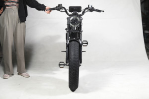 Moped à pneus larges 1500W, 48V 60Ah, moto rétro, 20*5.0, 65 km/h, 2880Wh, vélo électrique - Product Image 2