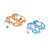 Crampons à neige BRS-S3 à 14 dents, en alliage d'aluminium spécial, antidérapants, pour l'escalade en plein air et l'alpinisme