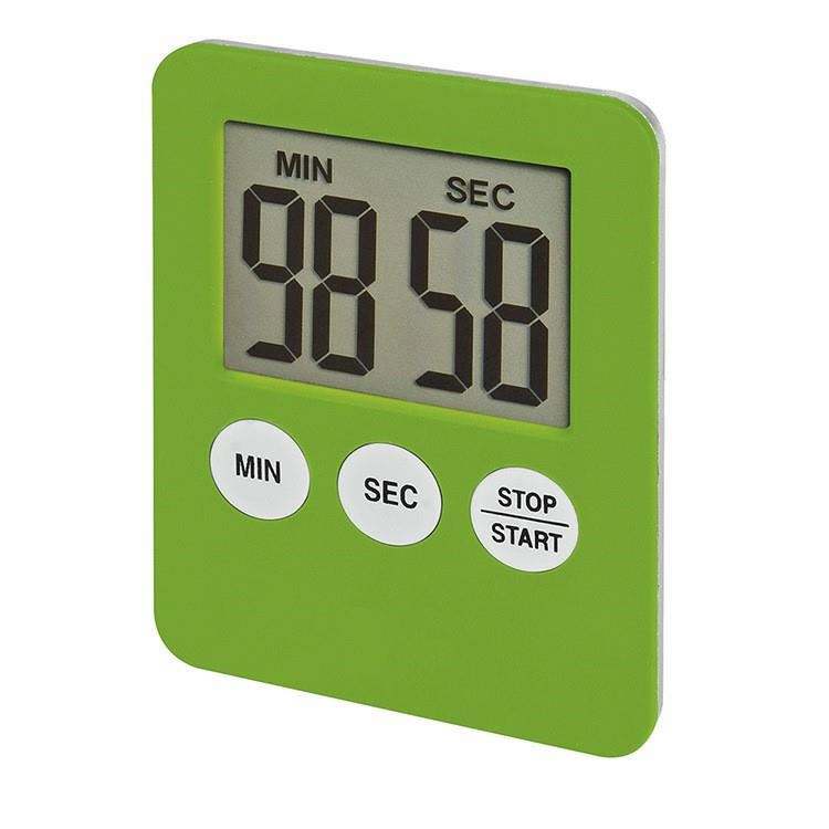 1Pcs 9 Colors Super Thin LCD Digital Screen Kitchen Timer Square Cooking Count up Countdown Alarm Magnet Clock