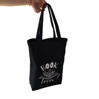 Sac fourre-tout en toile de coton réutilisable écologique Sac fourre-tout recyclable imprimé de logo personnalisé de livre Sac fourre-tout promotionnel