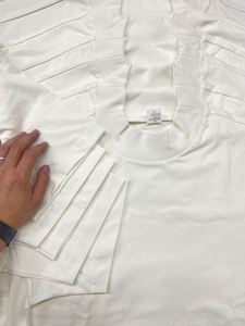Custom High Quality Oem Summer <b>T</b> <b>Shirt</b> for Men Printed Widen <b>Collar</b> <b>T</b>-<b>Shirt</b> Oversized Short Puff O Neck Cool Feeling Plain - Product Image 3