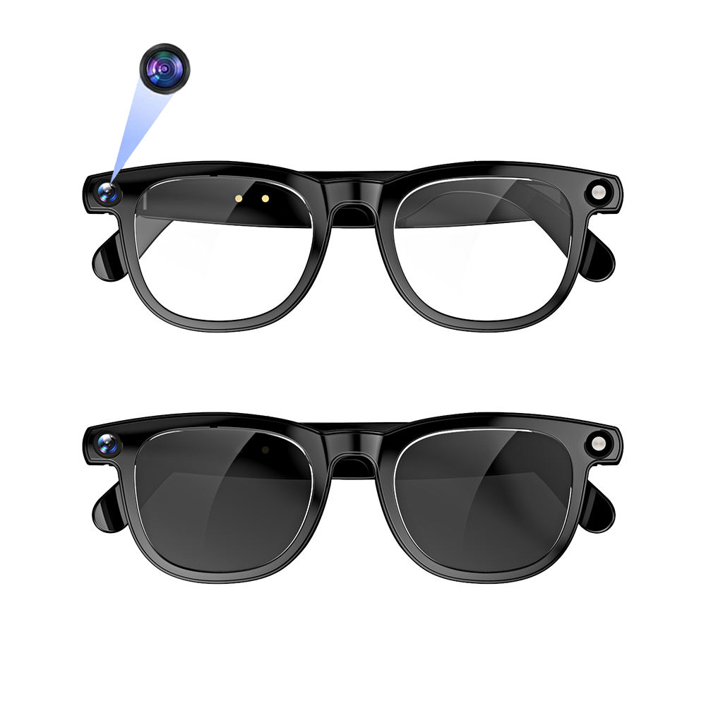 CY01 Smart Wearable Headset 800W Camera Wifi Transfer Translate ENC Noise Reduction 4GB Sunglasses Anti-Blue Smart AI Glasses