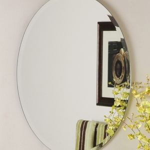 Customized Silver 2-8mm Clear Glass <b>Panel</b> Modern Retail Shop Wall Decor Oval Frameless Wall <b>Mirror</b> for Bedroom - Product Image 1