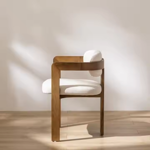 JP Design moderno in <span class=keywords><strong>legno</strong></span> massello nero sedia da pranzo con bracciolo per casa ristorante Hotel trattativa nordico per il tempo libero mobili - Product Image 3