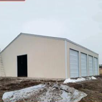 Kit de garage préfabriqué en acier pour l'assemblage de maisons