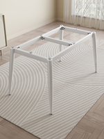 Supports de table et de bureau portables en fer forgé moderne, durables et personnalisables, avec base en dalle de pierre