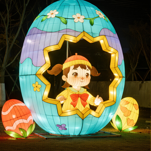 Huevos <span class=keywords><strong>de</strong></span> Pascua con Luces LED, Faroles <span class=keywords><strong>de</strong></span> Conejo, Decoración <span class=keywords><strong>de</strong></span> Jardín Colorida Hecha a Mano para Interiores, Familia, Acción <span class=keywords><strong>de</strong></span> Gracias, Día del Padre - Product Image 3