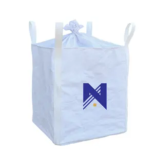 Customized Maxi Saco PP Jumbo Bag Mining Agriculture Chemical Powder Fertilizer Feed Urea Packing Big FIBC Bulk Bag