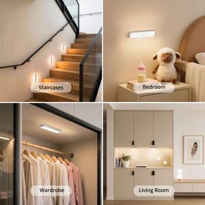 Luz para Armario con Base de Carga, Lámpara Bajo Gabinete con Sensor de Movimiento Recargable por USB, Luz Nocturna Inalámbrica Regulable con Control Remoto - Product Image 6