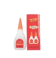 JSM Excellent 30g 50g Adhésif Cyanoacrylate Non Polluant Super Colle Pâte Liquide pour le Travail du Bois Caoutchouc Silicone