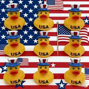 250 Anniversary Independence Day Children's Plastic <b>Bath</b> Pinch Call Squeeze Sound Role-playing Water-playing Promotional Gift - Product Image 4