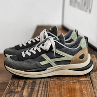 Chaussures de marche confortables et sportives rétro de haute qualité, respirantes, en maille et daim, design mixte, pour les voyages en plein air, chaussures de sport pour hommes