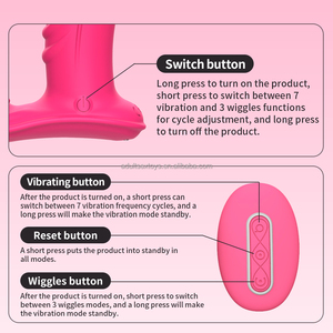 All'ingrosso della fabbrica giocattoli del sesso per adulti per le donne 3 dimenando <span class=keywords><strong>7</strong></span> mutandine di vibrazione rosa giocattolo indossabile farfalla G Spot Dildo vibratore - Product Image 5