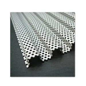 China Factory Aluminium Metal Corrugated Perforated Sheet For Architectural Metal Panels