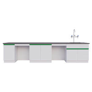 Banco di Prova con Cappa Aspirante dal Design Moderno, Panche Laterali Centrali, <span class=keywords><strong>Set</strong></span> di Prova con Superficie in Resina Epossidica per Scuole - Product Image 3