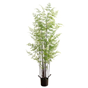 Plante artificielle Meng Jie, feuilles de fougère persane, 228 cm, plante décorative d'intérieur, grande plante verte en pot - Product Image 5